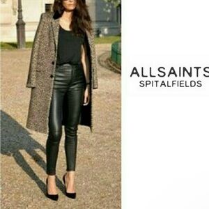 100% Italian Leather Skinny Pants